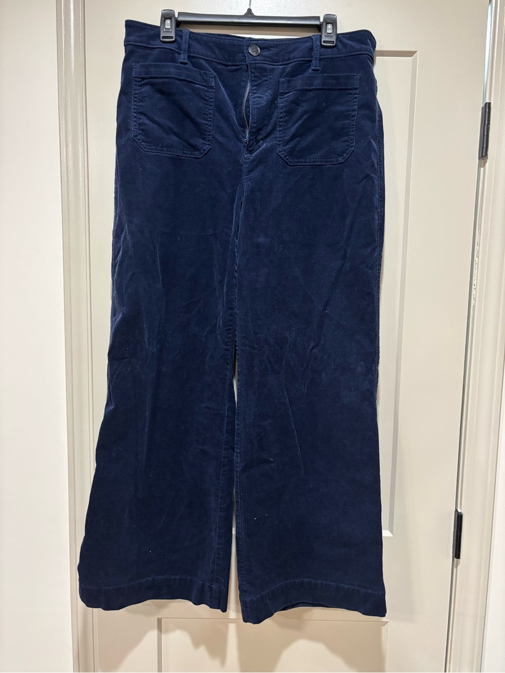 Loft Navy Blue Palmer Wide leg pants